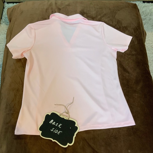 Lady Hagan Golf/Pickleball Hydro-Dri Sz M Pink Short Sleeve - Picture 6 of 6